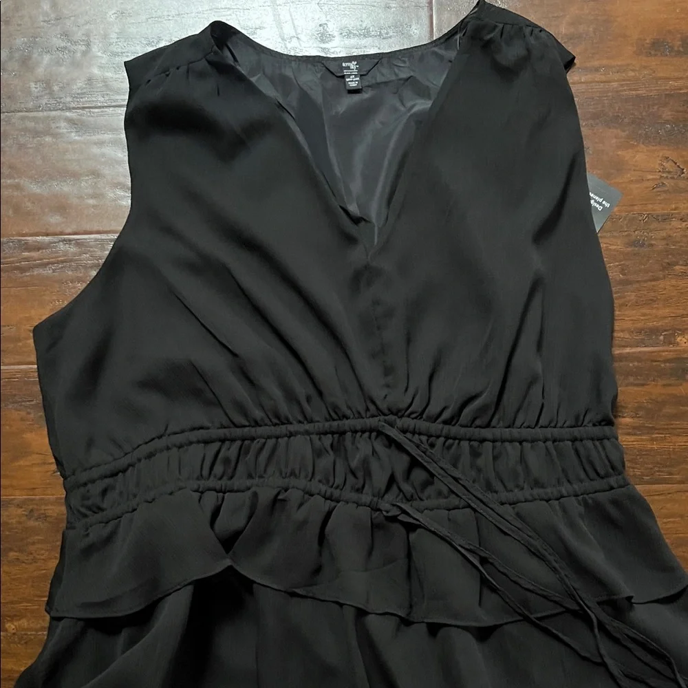 NWT Terra & Sky Women's Plus Peplum Midi Dress Size 4X - Picture 6 of 12